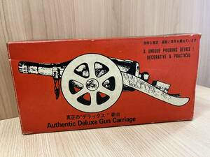 未使用品 カミュ ナポレオン チークウッド砲台 ヴィンテージ ワインホルダー CAMUS 木製 砲台型 Authentic Deluxe Gun Carriage 置物 台座