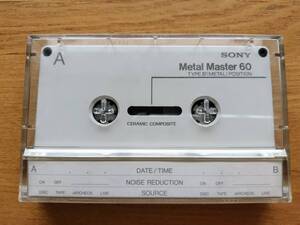 SONY Metal Master 60 TYPE Ⅳ POSITION ソニー メタル マスター ポジション カセットテープ セラミック製 中古品 録音済み