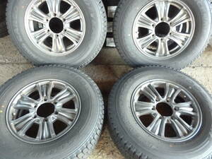 グットイヤーアイスナビ 195/80R15LT 22製造 8.5分山 BAZALT バザルエックス 6.0－15 6H PCD139.7 IS44 4本セットです。