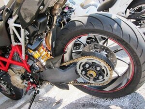 【国内在庫】DUCABIKE スプロケット側 リアアクスルナット DUCATI ドゥカティ DIAVEL ディアベル / PANIGALE パニガーレ 他 (ゴールド)