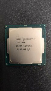 CPU インテル Intel Core I7-7700K プロセッサー 中古 動作未確認 ジャンク品 - A492