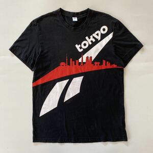 Reebok Classic リーボック プリントTシャツ TOKYO ブラック 2XL