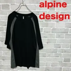 alpine design メンズXXL  Tシャツ　黒　アルパインデザイン