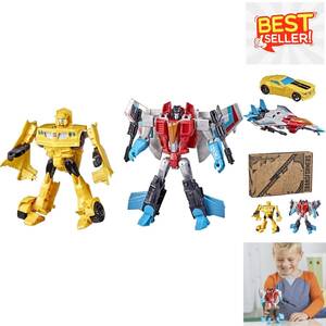 Transformers 2-Pack: 7-Inch Bumblebee & Starscream Action Figures for Kids 海外 即決