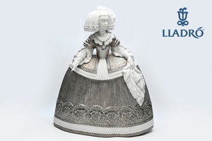 LLADRO 大型/ リヤドロ■宮廷の女性 メニーナ[Dama de la corte espanola/01007031]Re-Deco [限定№ 59/1000]h61cm 大型 箱入り №9831■