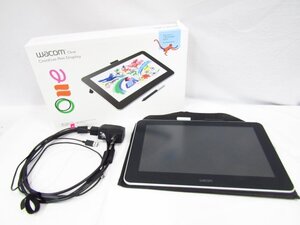 Wacom One DTC133 液晶ペンタブレット 13.3型 動作確認済み 専用ペン 専用アダプター付き 中古品 ◆1731