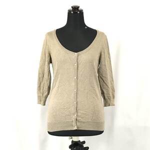 ザラ/ZARA★コットン/ニットセーター【women’s size -M/ベージュ/beige】Cardigan◆BG959