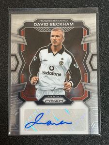 David Beckham 2023-24 Panini Prizm Premier League Auto デビッド・ベッカム England Manchester United MUN 直筆サインカード 