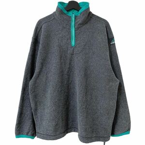 ■激レア■90s adidas EQUIPMENT フリース ハーフジップ スウェット XL アディダス エキップメント ビンテージ