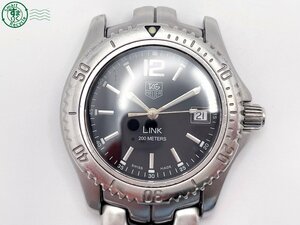 2406601883　＃ 1円～！ TAG HEUER タグホイヤー Link リンク WT1210-0 クォーツ 3針 デイト 腕時計 黒文字盤 ブラック 純正ベルト難あり