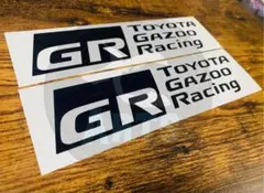 GR Racingジー・アールカッテングステッカー2枚