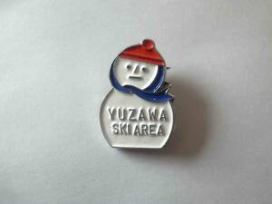 ★湯沢　SKI　スキー　ピンズ　ピン　バッジ　昭和レトロ　PINS　土産　お土産　記念　ゆきだるま　スノーマン　YUZAWA 上越★★★