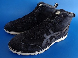 14608■美品 希少 asics onitsukatiger RINKAN BOOTS アシックス オニツカタイガー リンカン ブーツ 黒 スエード ボア 28 1183B407