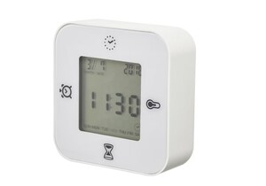 KLOCKIS クロッキス 時計 温度計 アラーム タイマー　ホワイト