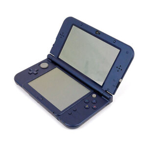 【中古】任天堂 Newニンテンドー3DS LL メタリックブルー 本体のみ バッテリーなし・本体・液晶画面いたみ [管理:1350012108]