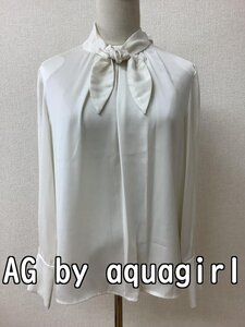 AG by アクアガール (aquagirl) タグ付き未使用 アイボリーブラウス サイズM