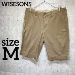 WISESONS【M】ハーフパンツ　ダークベージュ　メンズ　　春夏