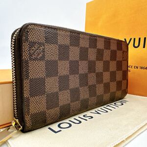 3792【外観美品】LOUIS VUITTON ルイヴィトン ダミエ ジッピーウォレット ラウンドファスナー 長財布 ウォレット N60015/CA5009