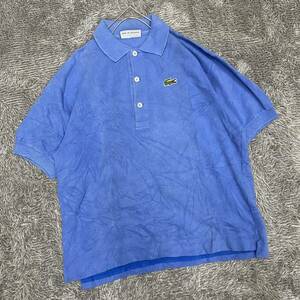 LACOSTE ラコステ ポロシャツ 半袖シャツ サイズ12 ブルー 青 レディース トップス 最落なし （T20）
