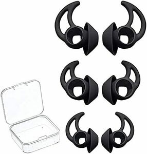 ブラック VSuRing Bose QuietComfort Earbuds/Bose Sport Earbuds 用 イヤーチ