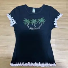 Hawaii パームツリー フリル Tシャツ