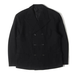 COMME des GARCONS HOMME PLUS コムデギャルソン オムプリュス コート サイズ:M 80s ピークドラペル ウール 6B ショート ピーコート