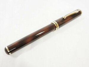 超美品 【シェーファー SHEAFFER】（ペン先 18K 750) 万年筆 ペン 文房具 ブラウン×ゴールド 重量約39g □3ME7362□