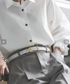 NOBLE LEFIJE レフィエ Tresor Belt ベルト ホワイト