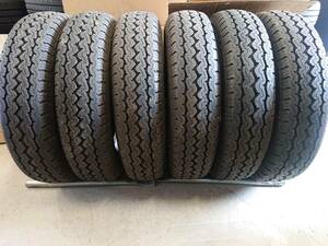 205/85R16 117/115L LT 6本 DUNLOP SP LT5 夏タイヤ 2019年製 トラックタイヤ 搬送車 等 ほぼ新品 新車外し