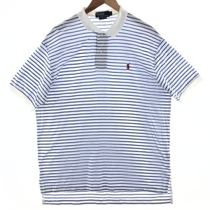 古着 ラルフローレン Ralph Lauren POLO by Ralph Lauren 半袖 ボーダー ポロシャツ メンズL /eaa382076