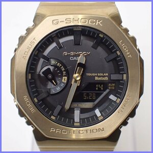 ★CASIO/カシオ G-SHOCK GM-B2100GD-9AJF ソーラー腕時計/ブラック文字盤×ゴールドメタルバンド/付属品有り&1788600004