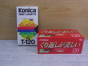 ◎L/641●【未使用品】コニカ Konica / ビクター Victor☆VHSビデオテープ☆T-120