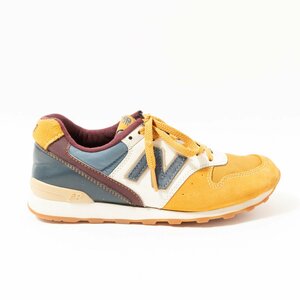 New Balance ニューバランス D WR996DDO ローカット スニーカー マスタード パープル ホワイト 24cm スエード レザー レディース シューズ