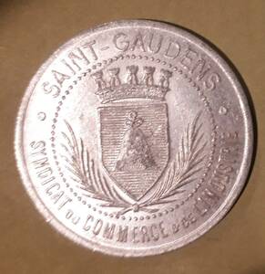 フランス 1920年 10サンチーム アルミ貨 st. GAUDENS