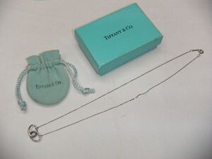 ★ティファニー/Tiffany&Co. ダブルループ チェーンネックレス/SV925 シルバー/エルサペレッティ/PERETTI/訳あり★