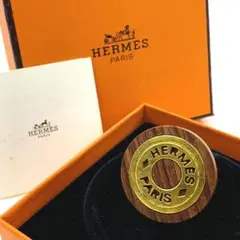 HERMES エルメス セリエ ウッド イヤリング  片耳