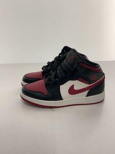 NIKE◆AIR JORDAN 1 MID GS_エア ジョーダン 1 ミッド GS/23cm/BLK