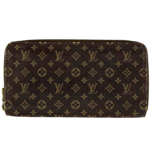 ルイ・ヴィトン Louis Vuitton ジッピーウォレット 長財布 モノグラムミニラン エベヌ(ブラウン) M95235 レディース 【中古】