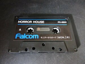 XC764△ falcom / パソコンゲーム / HORROR HOUSE / モニターからロード MUN・JR / PC8801用 / PCゲーム / カセット /昭和レトロ/ 現状渡し