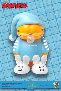 ZCWO ZCWolrd ガーフィールド ブルー Garfield I am not Sleeping Blue 26cm デザイナーズトイ フィギュア