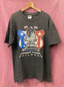 ヴィンテージ 80s グランドファンクレイルロード Grand Funk Railroad ロック バンド ツアー Tシャツ / Humble Pie Frank Zappa KISS