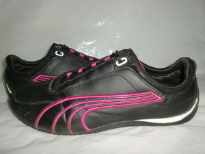 ★PUMA W FUTURE CAT `14製プーマ 304465-01 W フューチャーキャット ブラック/エナメルブラック/ピンク 着用回数少