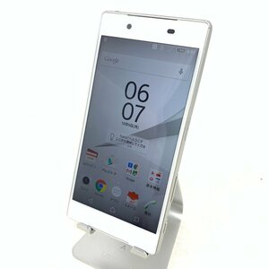 【美品】SONY Xperia Z5/32GB/white/33427