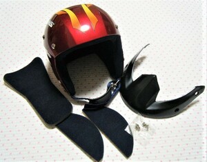 スワンズ　SWANS　GSL EQUIP　スキー用高性能レーシングヘルメット　赤系　適応サイズ 56～60㌢　本体:ABS強化樹脂　フロントバンパー附属
