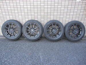 【DUNLOP/ダンロップ】ウィンターマックスWM01 アルミホイール付きスタッドレスタイヤ4本セット 205/60R16 92Q