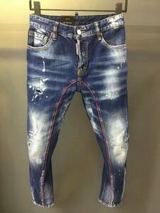 新品 Dsquared2 サイズ50 ディースクエアード ジーパン Gパン パンツ ボトムス デニム ジーンズ 2024072503