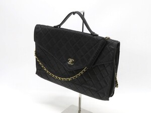 hayy2865-1 125 CHANEL シャネル マトラッセ ラムスキン ココマーク ターンロック シングルチェーン ゴールド金具 ハンド/ショルダーバッグ