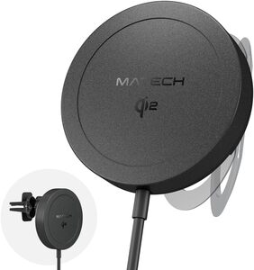 666 MATECH MagOn 3in1 Wireless Charger(Pad) Qi2対応 マグネット式ワイヤレス充電器 5W スタンドホルダー iPhone MagSafe 15 14 13