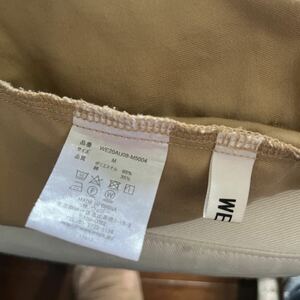 WEGO・裾幅約16.5CM・コットン＆ポリエステル・イージーパンツ　使用用途多彩　送料無料　ベージュ　サイズ表示ミディアム　実寸フリー