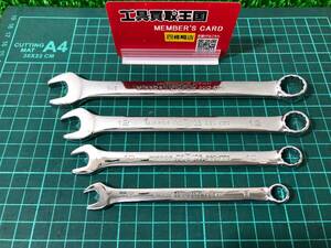 中古品 ハンドツール ネプロス NEPROS コンビネーションレンチ NMS2- 4pc 自動車 オートバイ.メンテナンス.DIY.コンビレンチ ITDFTGMCGLD4